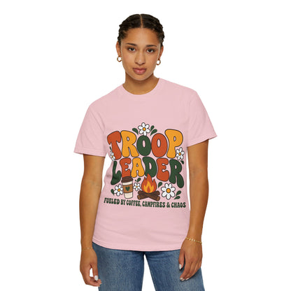 Troop Leader Coffee Campfires Chaos Comfort Colors Tee
