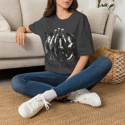 Coven Meeting Witch Wine T-Shirt