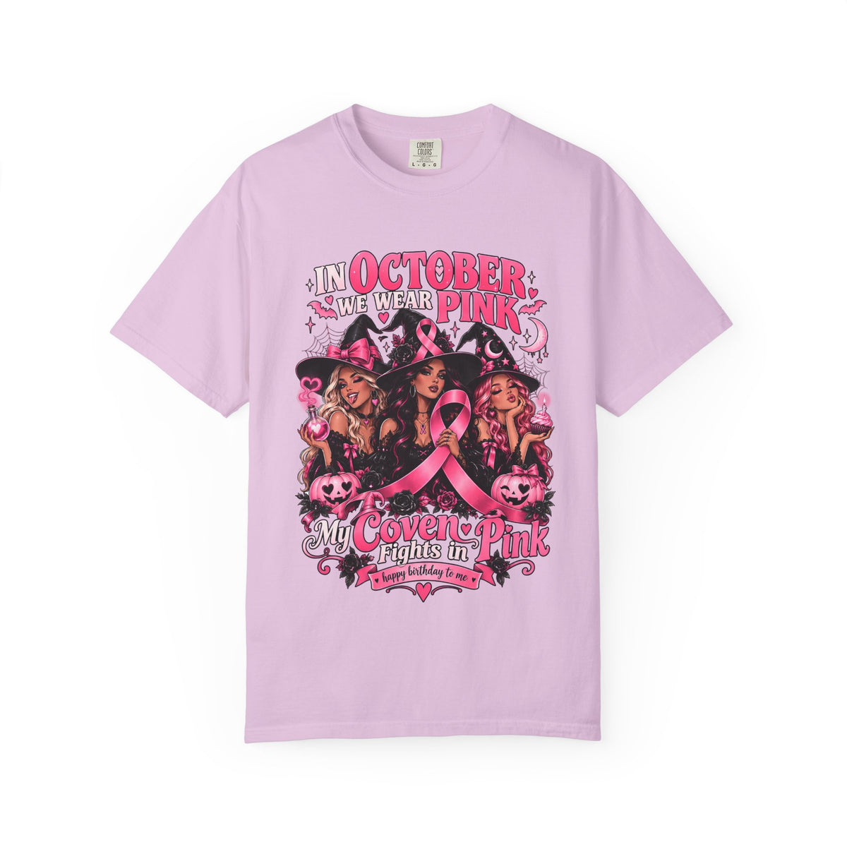 In October We Wear Pink My Coven Fights in Pink Tee