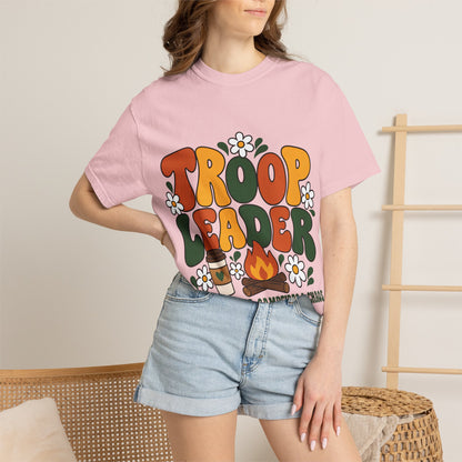 Troop Leader Coffee Campfires Chaos Comfort Colors Tee