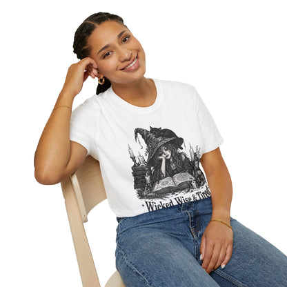 Wicked Wise & Tired Funny Exhausted Witch Mom T-Shirt