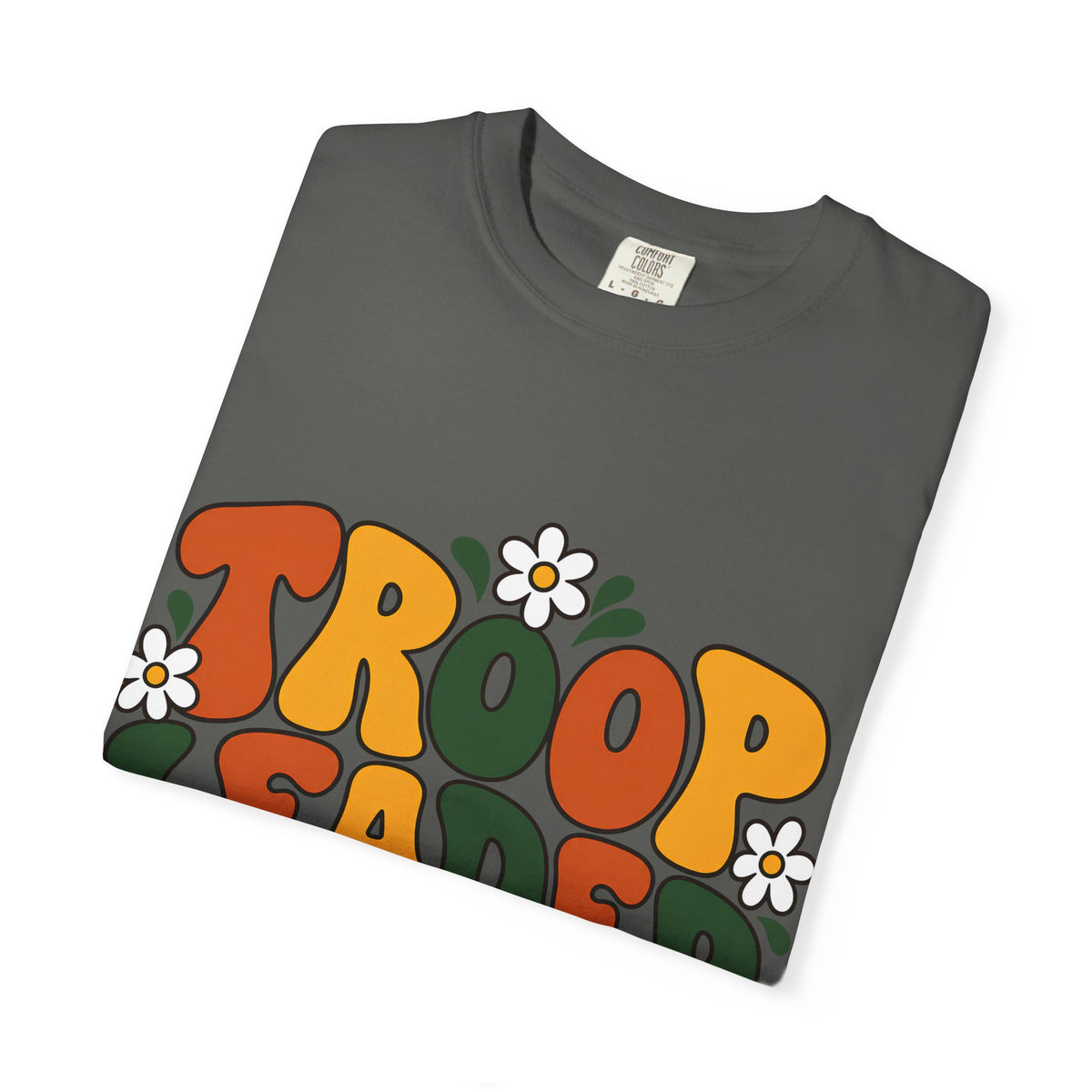 Troop Leader Coffee Campfires Chaos Comfort Colors Tee