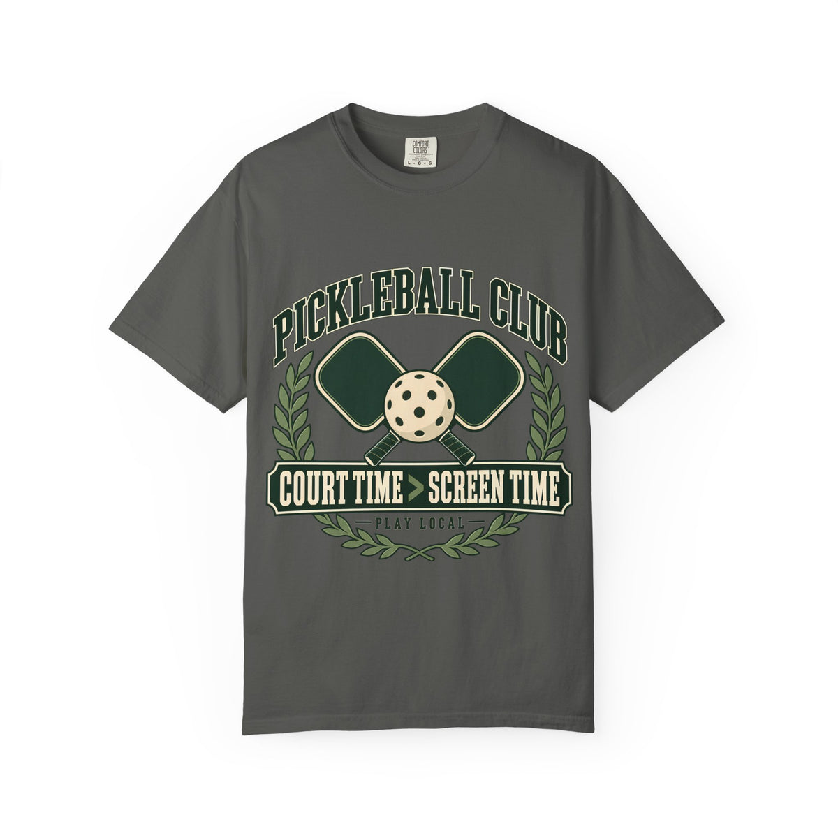 Pickleball Club Court Time Over Screen Time Comfort Colors Tee
