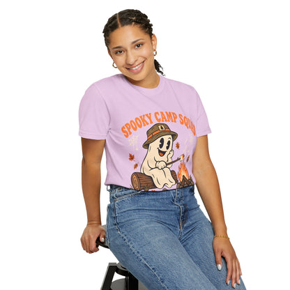 Spooky Camp Squad Campfires & Cobwebs Comfort Colors Tee