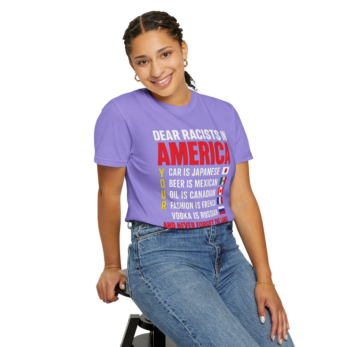 Dear Racists in America Anti-Racism Comfort Colors Tee
