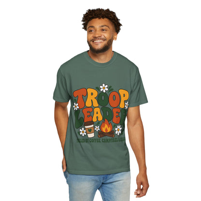 Troop Leader Coffee Campfires Chaos Comfort Colors Tee