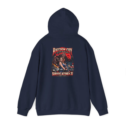 Raccoon City After Midnight Halloween Gildan 18500 Hoodie
