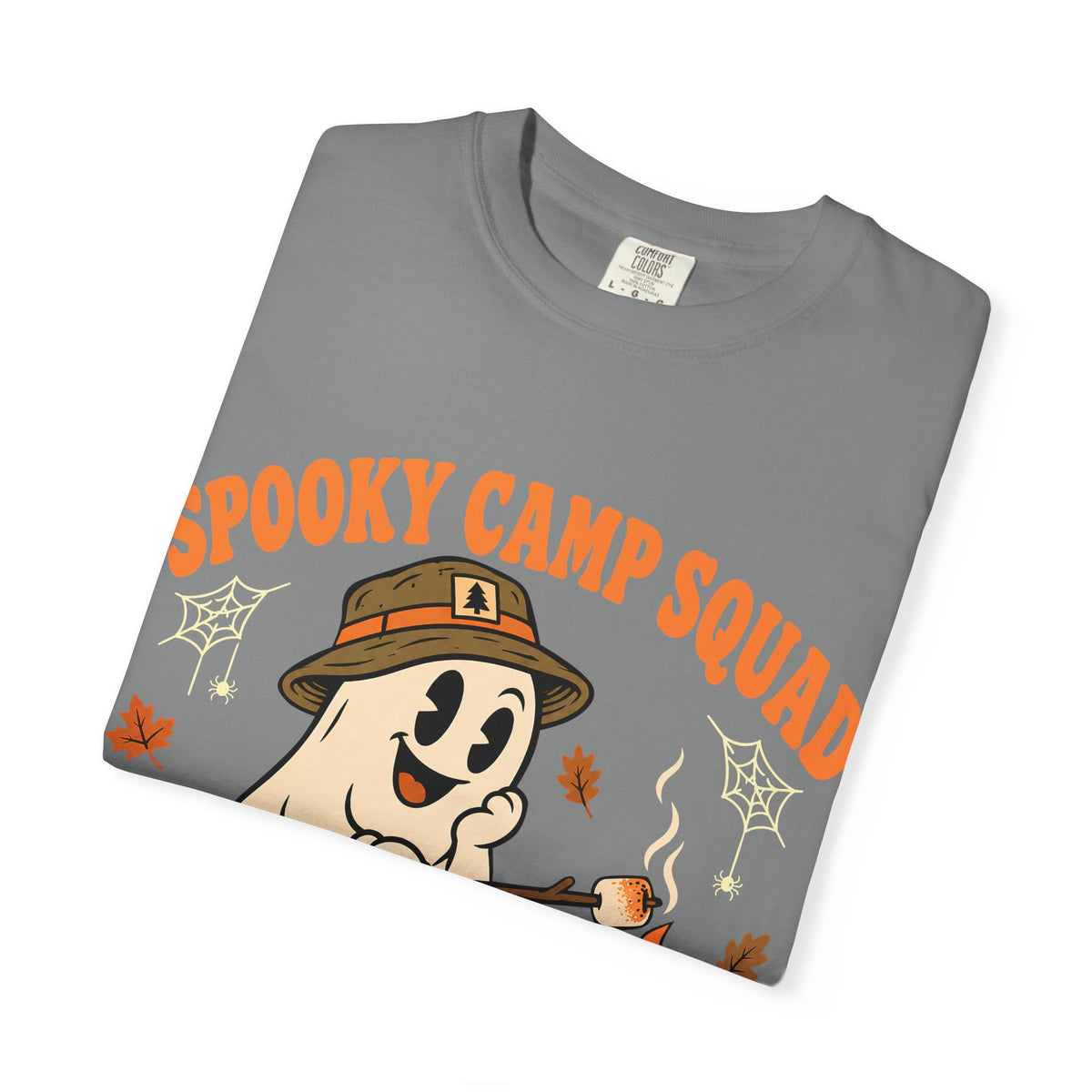 Spooky Camp Squad Campfires & Cobwebs Comfort Colors Tee