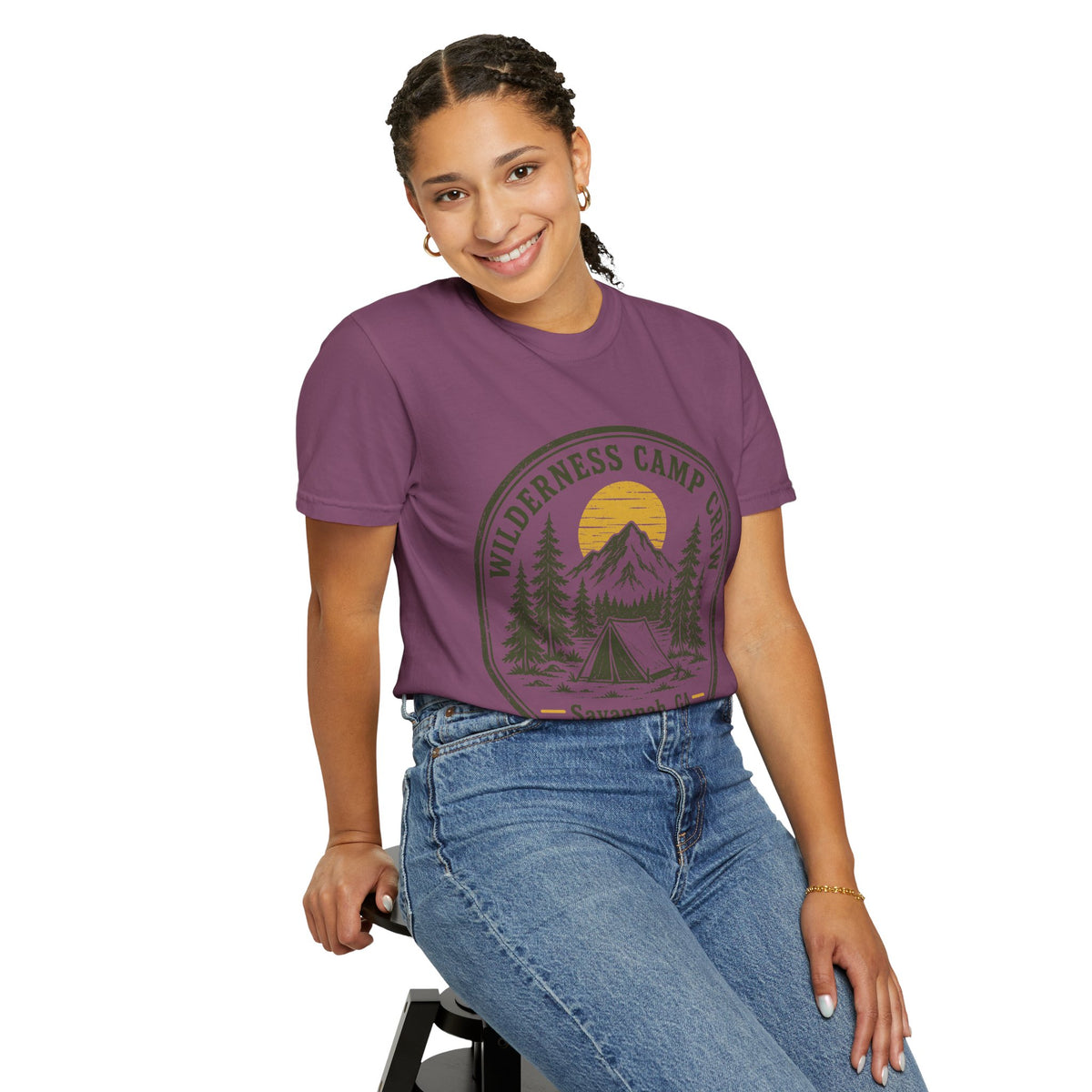 Wilderness Camp Crew Savannah GA Comfort Colors Tee