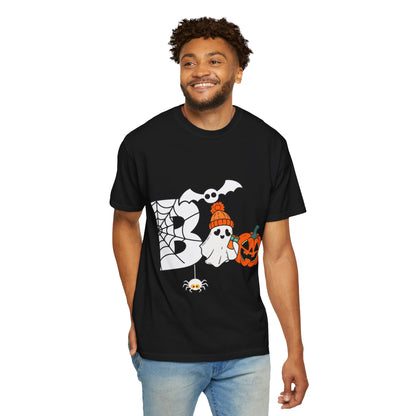 Cute Ghost Pumpkin Cozy Halloween Comfort Colors T-Shirt