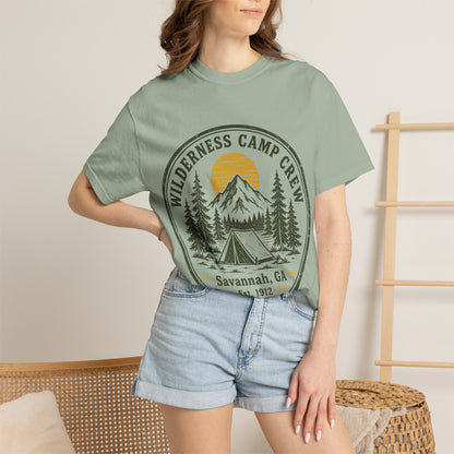 Wilderness Camp Crew Savannah GA Comfort Colors Tee
