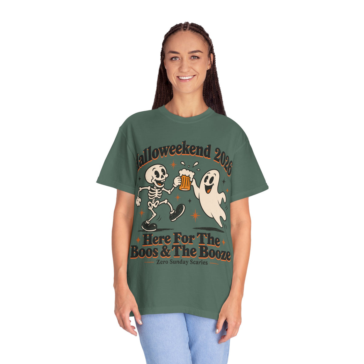 Halloweekend 2026 Boos & Booze Comfort Colors Tee