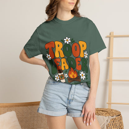 Troop Leader Coffee Campfires Chaos Comfort Colors Tee