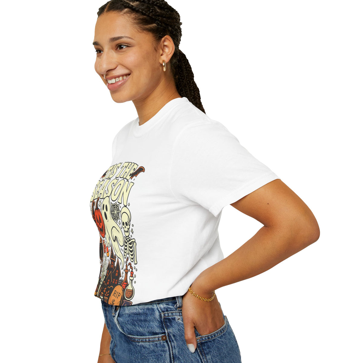 Tis the Season Spooky Halloween Comfort Colors Graphic Tee