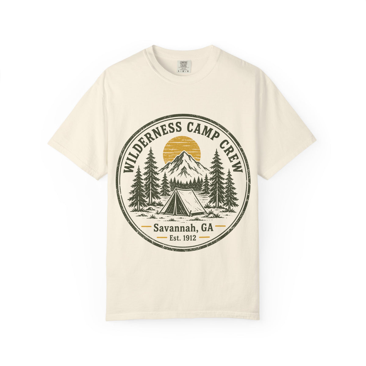 Wilderness Camp Crew Savannah GA Comfort Colors Tee