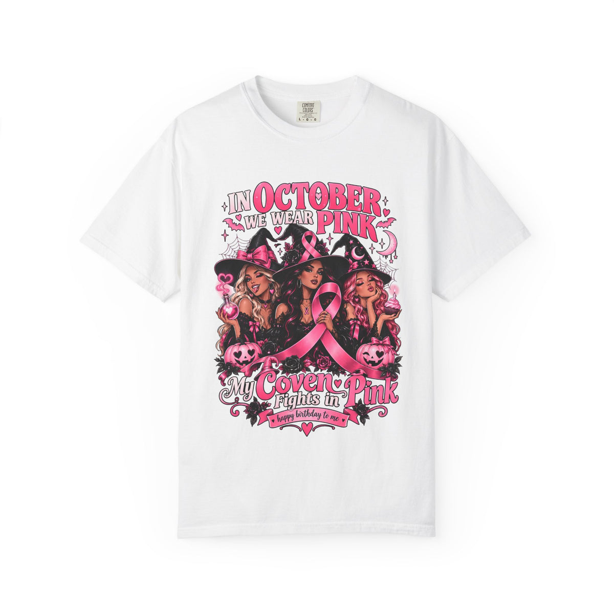 In October We Wear Pink My Coven Fights in Pink Tee