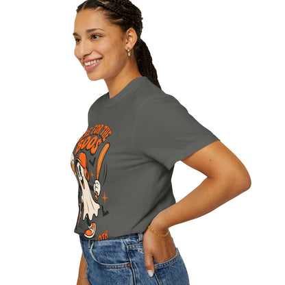 Here for the Boos Baseball Halloween Comfort Colors Tee