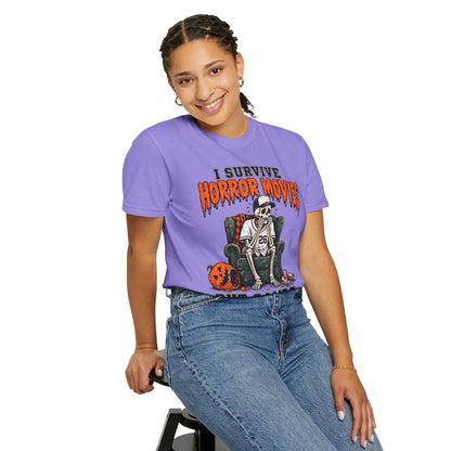 Horror Movies Game 7 Baseball Comfort Colors T-Shirt