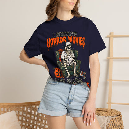 Horror Movies Game 7 Baseball Comfort Colors T-Shirt