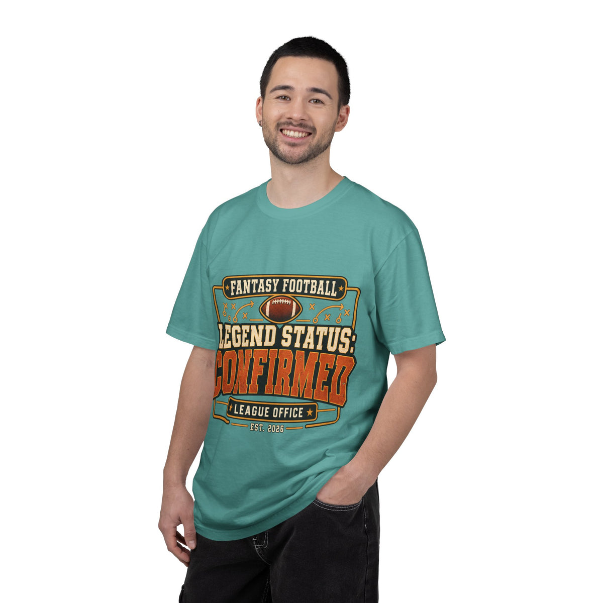 Fantasy Football Legend Status Confirmed Comfort Colors Tee