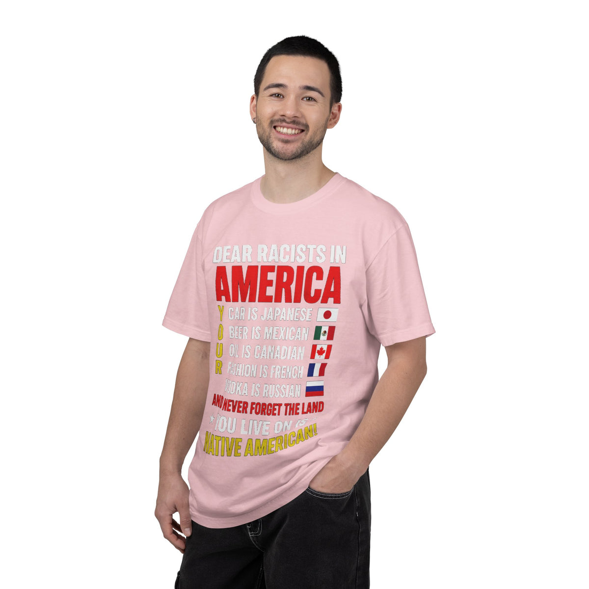Dear Racists in America Anti-Racism Comfort Colors Tee