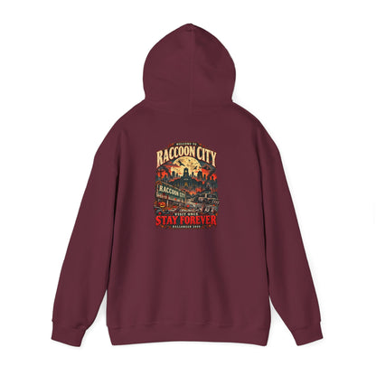 Welcome to Raccoon City Halloween 2026 Gildan 18500 Hoodie