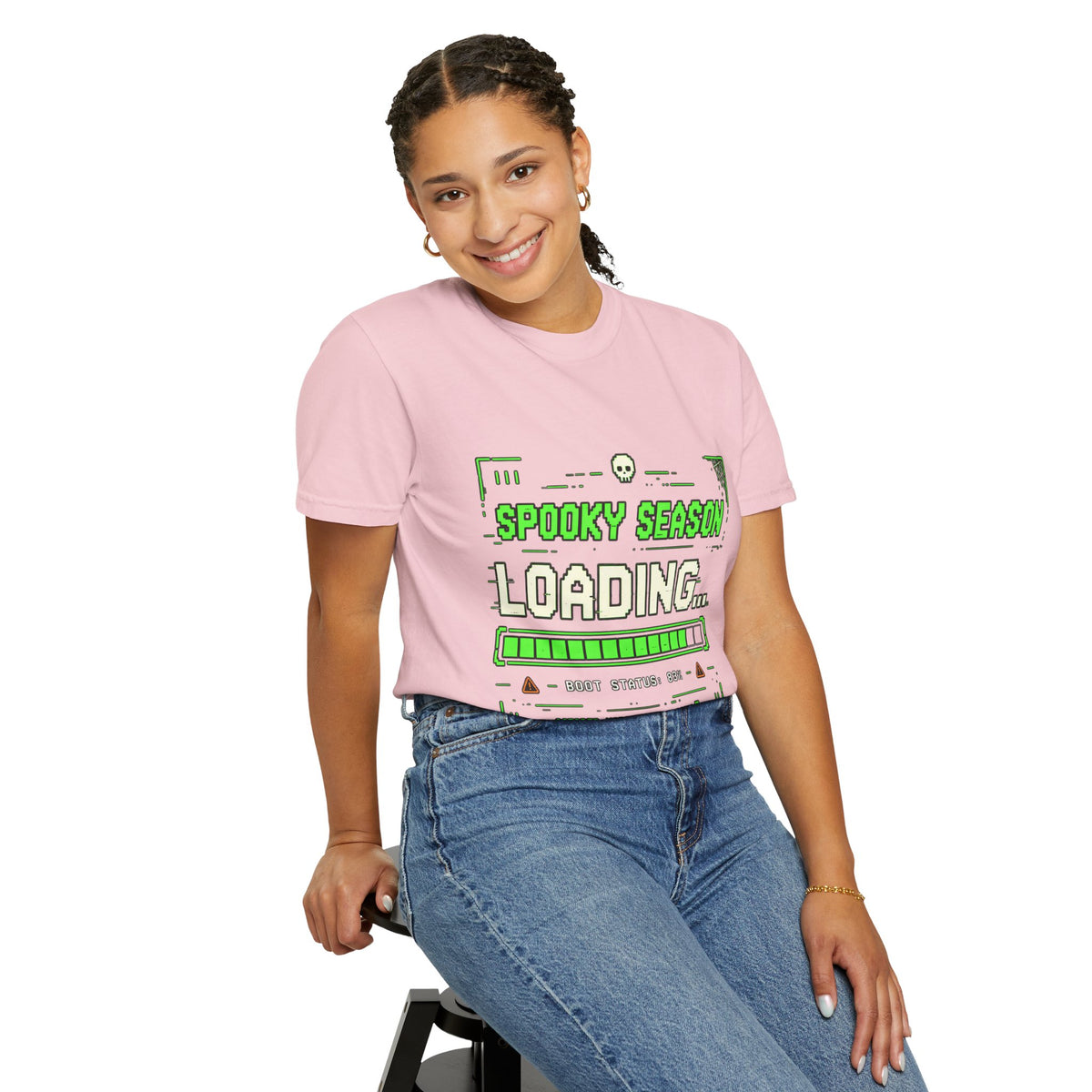 Spooky Season Loading Gamer Halloween Comfort Colors Tee