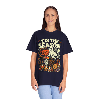 Tis the Season Spooky Halloween Comfort Colors Graphic Tee