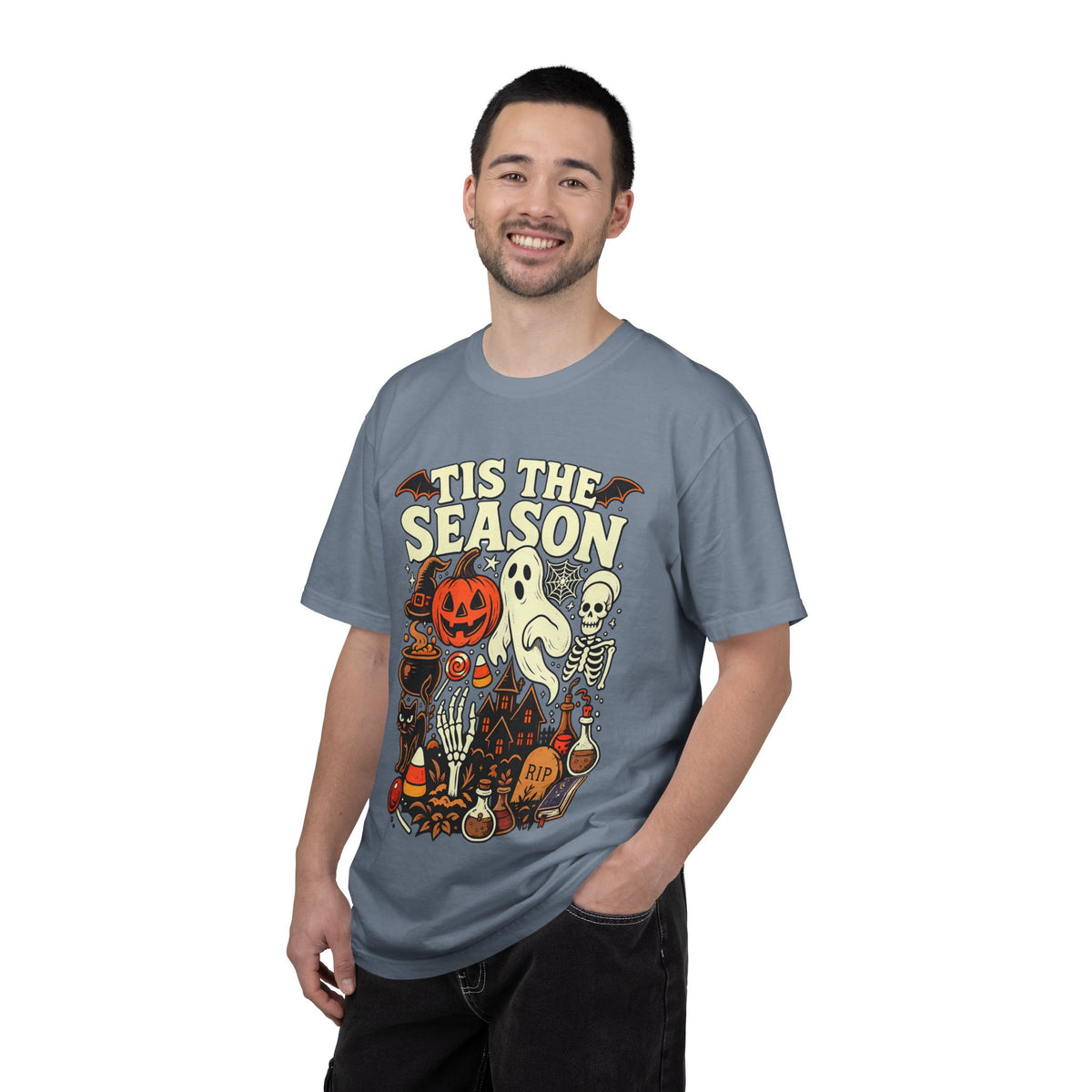 Tis the Season Spooky Halloween Comfort Colors Graphic Tee