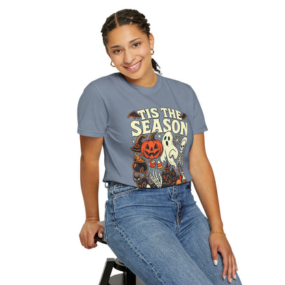 Tis the Season Spooky Halloween Comfort Colors Graphic Tee