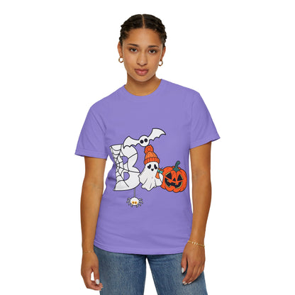 Cute Ghost Pumpkin Cozy Halloween Comfort Colors T-Shirt