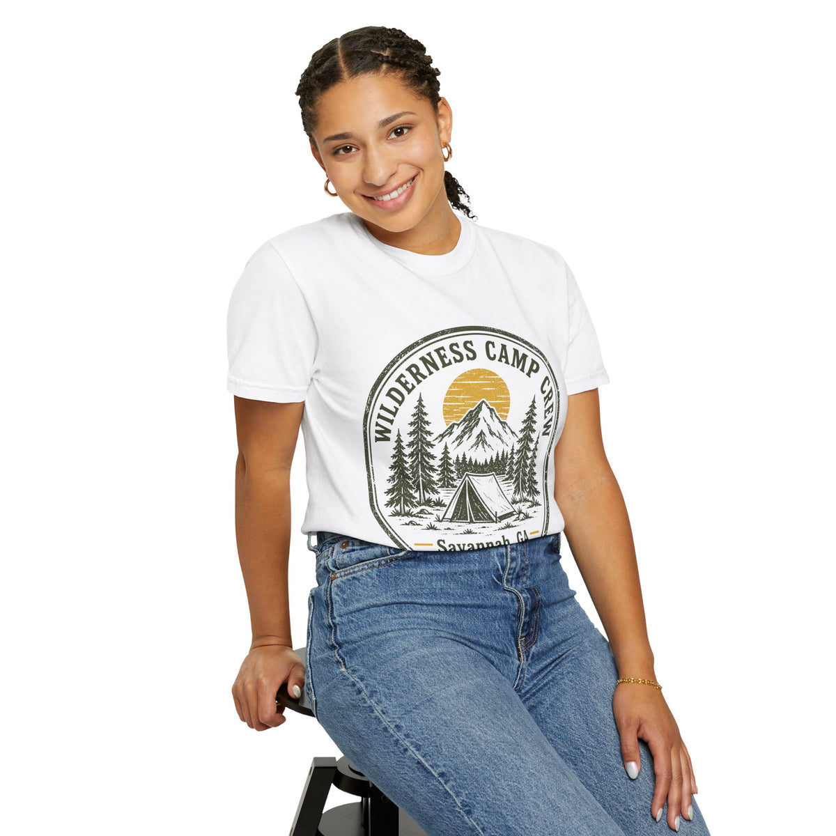 Wilderness Camp Crew Savannah GA Comfort Colors Tee