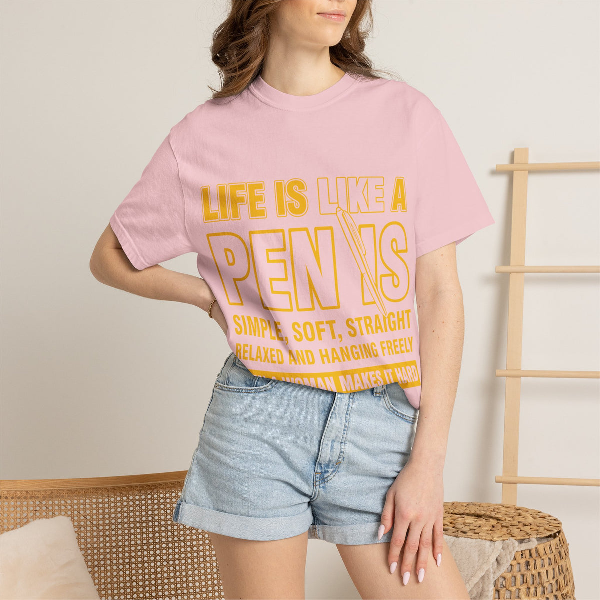 Life Is Like a Penis Adult Humor Comfort Colors T-Shirt