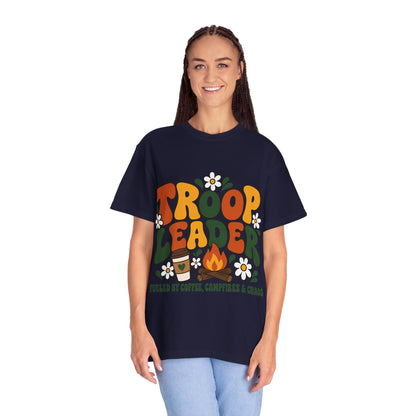 Troop Leader Coffee Campfires Chaos Comfort Colors Tee