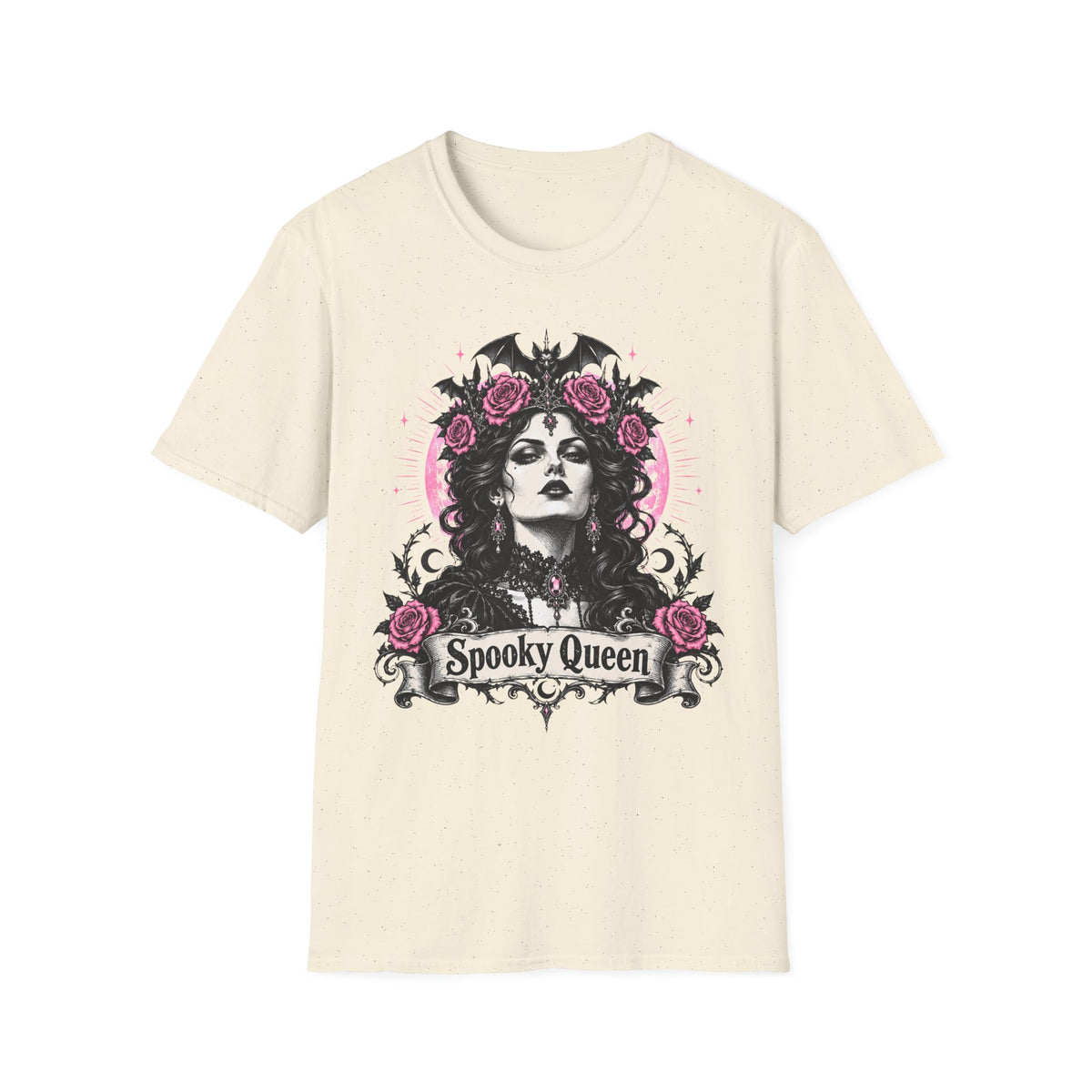 Pink Spooky Queen Pastel Gothic Glamour Witch T-Shirt