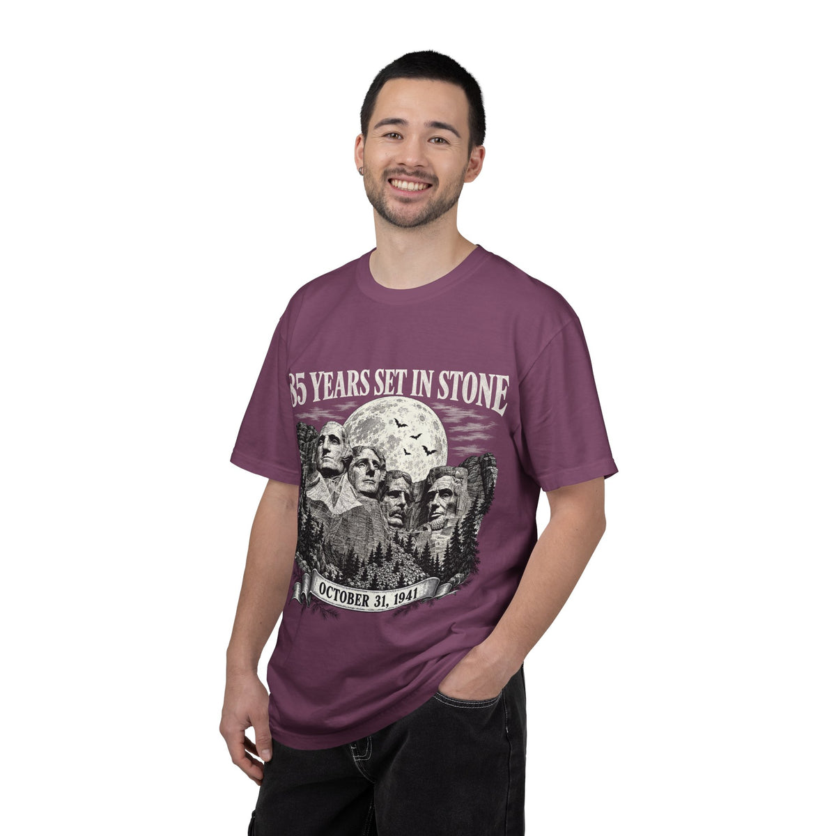 85 Years Set in Stone Mount Rushmore Comfort Colors Tee