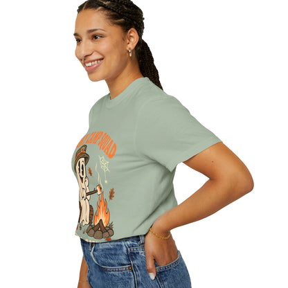 Spooky Camp Squad Campfires & Cobwebs Comfort Colors Tee