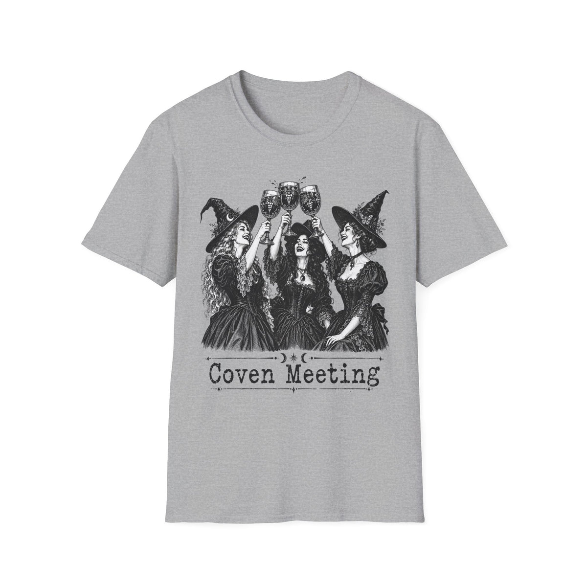 Coven Meeting Witch Wine T-Shirt