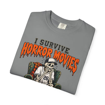 Horror Movies Game 7 Baseball Comfort Colors T-Shirt