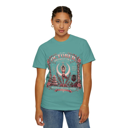 In My October Birthday Era Wellness Club Comfort Colors Tee