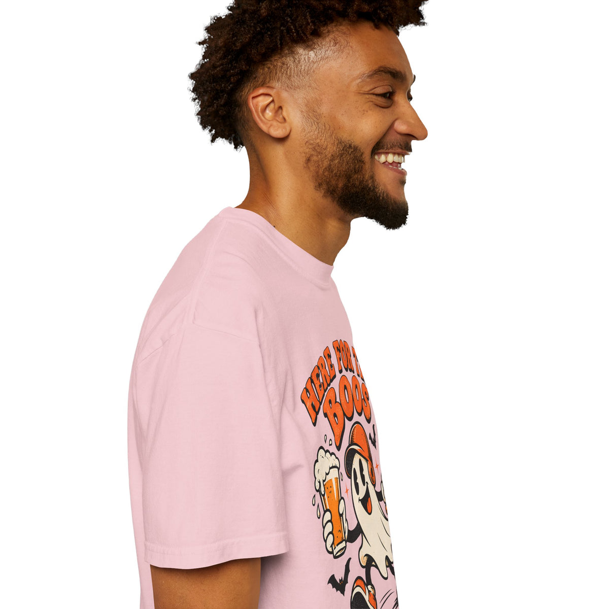 Here for the Boos Baseball Halloween Comfort Colors Tee