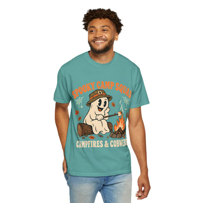 Spooky Camp Squad Campfires & Cobwebs Comfort Colors Tee