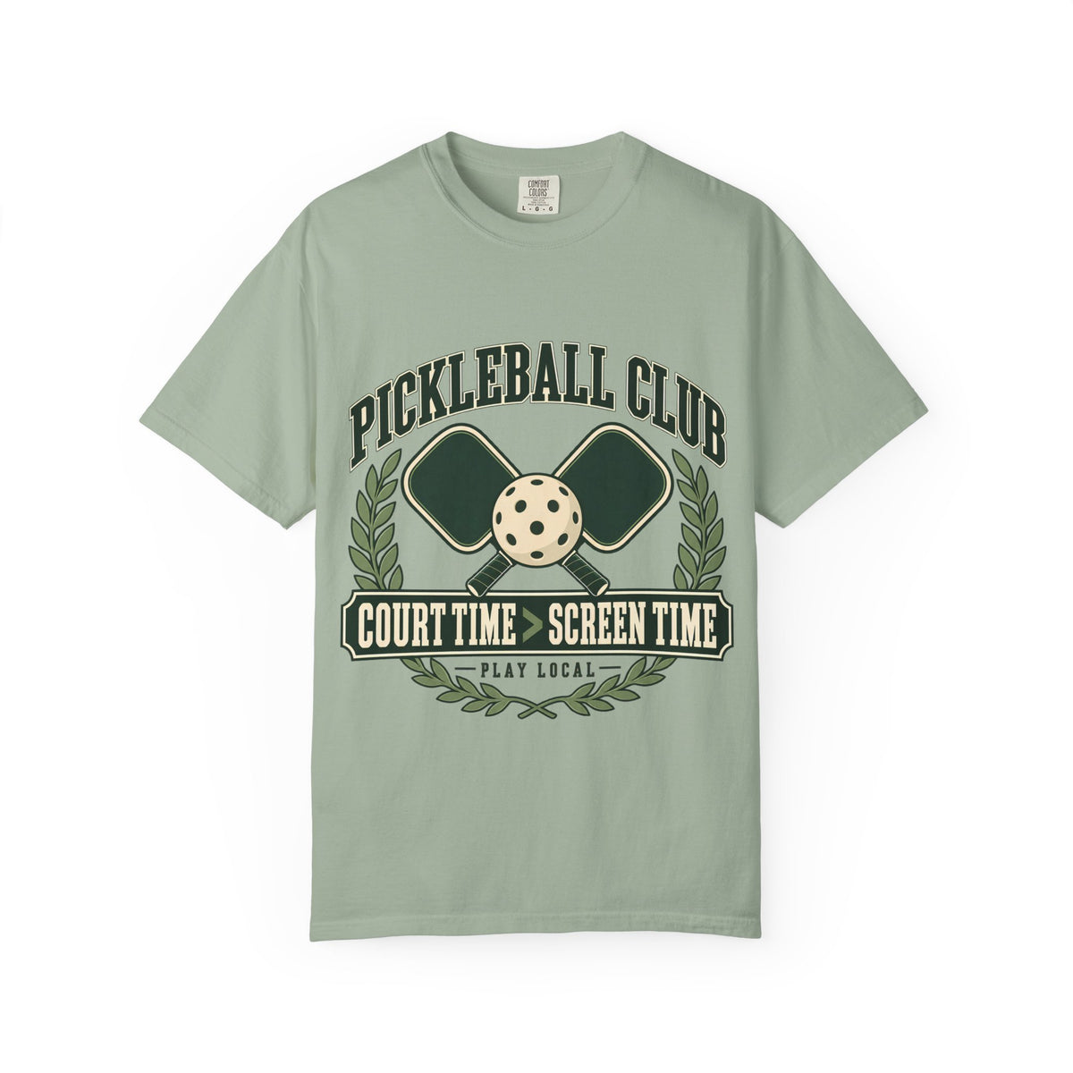 Pickleball Club Court Time Over Screen Time Comfort Colors Tee