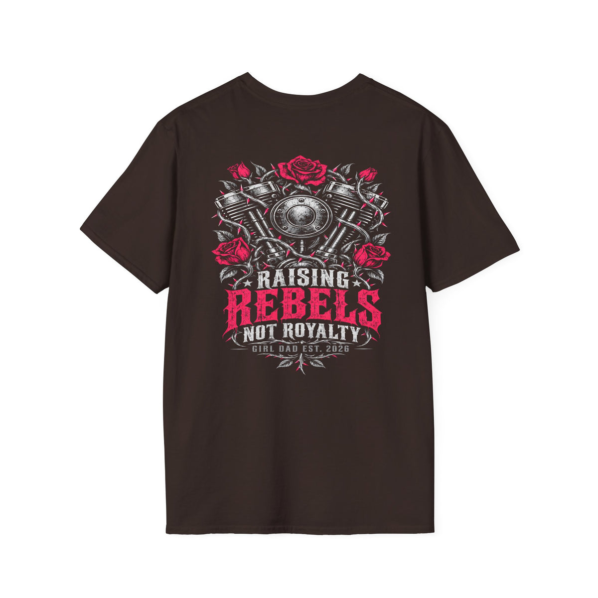 Raising Rebels Girl Dad Biker Graphic Tee