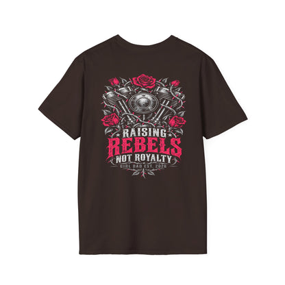 Raising Rebels Girl Dad Biker Graphic Tee