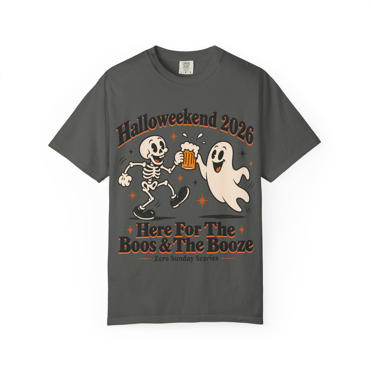 Halloweekend 2026 Boos & Booze Comfort Colors Tee