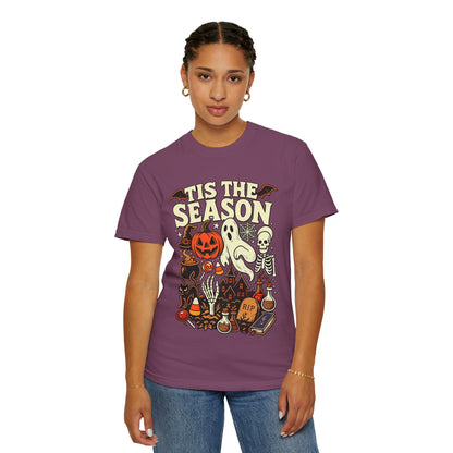 Tis the Season Spooky Halloween Comfort Colors Graphic Tee