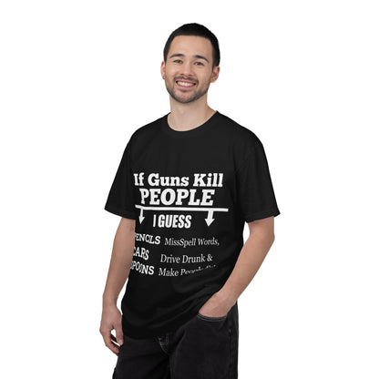 If Guns Kill People Funny Firearm Statement Comfort Colors Tee