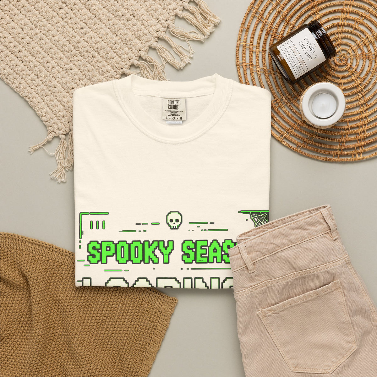 Spooky Season Loading Gamer Halloween Comfort Colors Tee