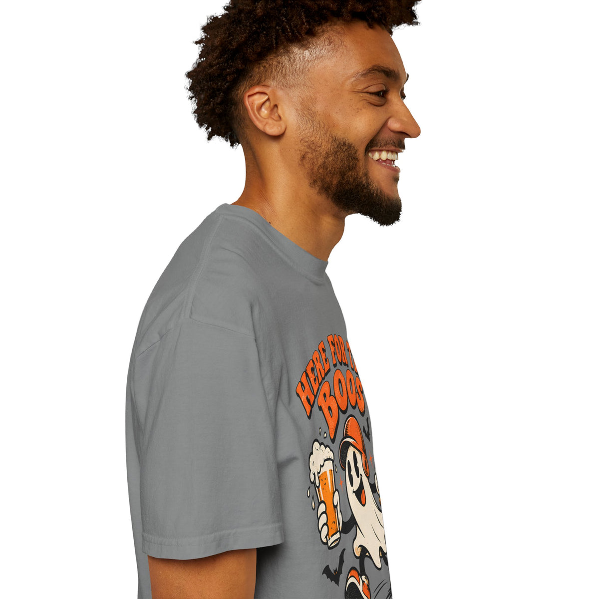 Here for the Boos Baseball Halloween Comfort Colors Tee